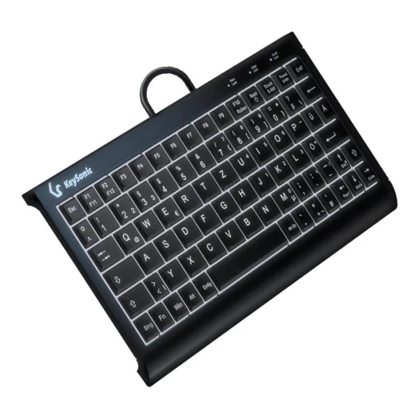 KeySonic KSK-3011ELC (DE) Tastatur USB QWERTZ Deutsch Schwarz (KSK-3011ELC (DE))