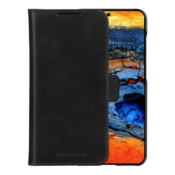 dbramante1928 Lynge - Flip-Hülle für Mobiltelefon - genarbtes Leder - Schwarz - für Samsung Galaxy S25 (LMSSGTBL6468)