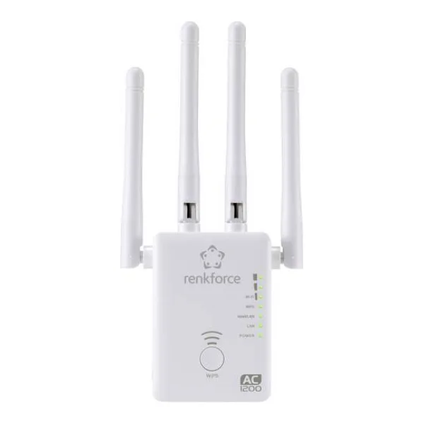 Renkforce AC1200 Dualband WLAN-Router/Repeater/AP (RF-3804172)