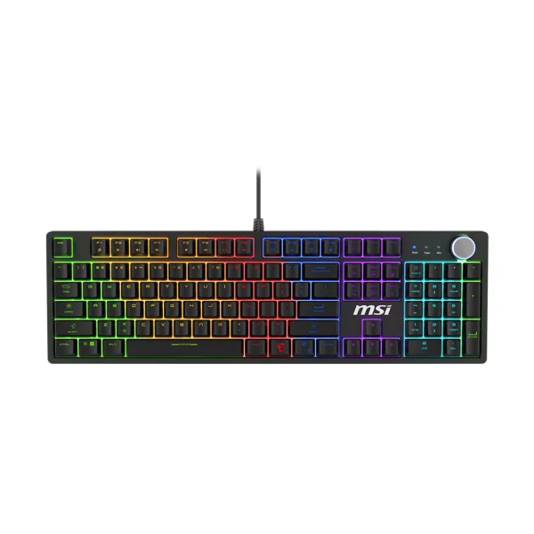 MSI FORGE GK320 Mechanical Gaming Tastatur, Red Switches, RGB, QWERTZ (DE) (S11-04DE254-HH9)