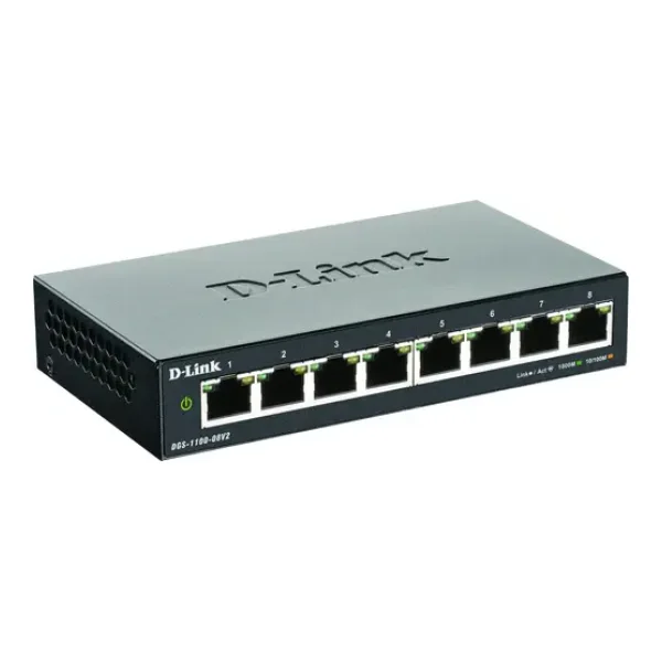 D-Link DGS-1100-08V2/E DGS-1100-08V2 Netzwerk Switch 8 Port 1 GBit/s