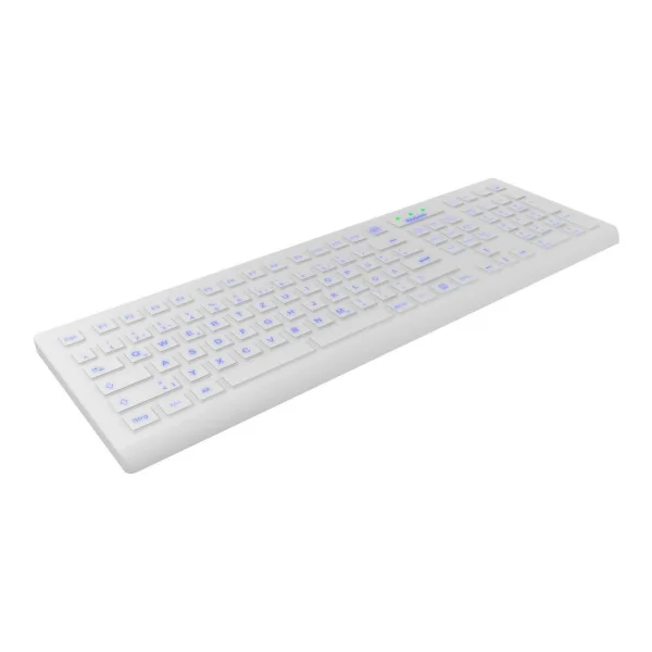 KeySonic KSK-8031INEL Tastatur USB QWERTZ Deutsch Weiß (KSK-8031INEL-WH)