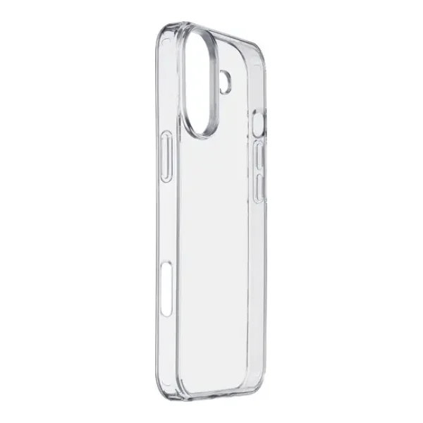 Cellularline Clear Strong Case Backcover Apple iPhone 16 Transparent Induktives Laden CLEARDUOIPH16T