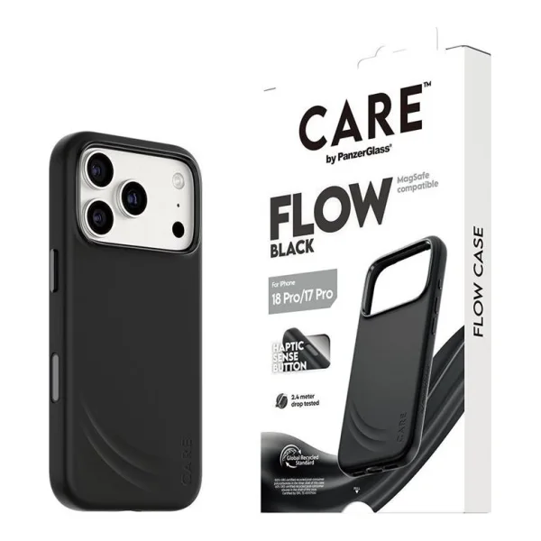 CARE by PanzerGlass Flow Case Schwarz m. MagSafe iPhone 17 Pro (CR63459)