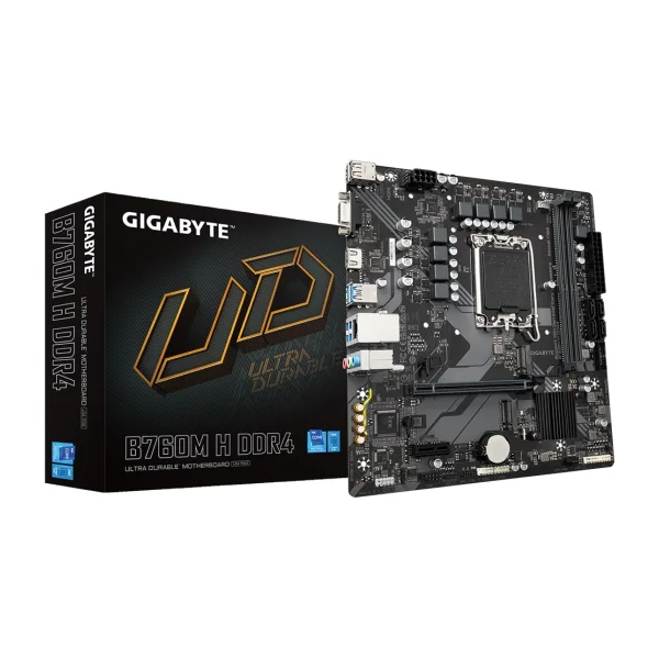 GIGABYTE B760M H DDR4 mATX Mainboard Sockel 1700 HDMI/USB 3.2